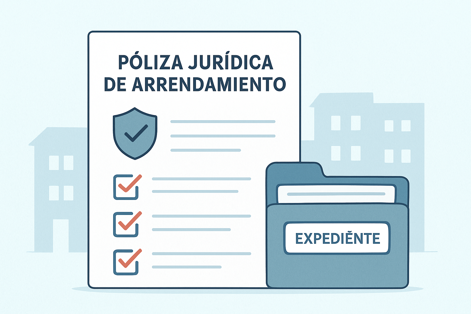 Póliza jurídica de arrendamiento con validación oficial del inquilino